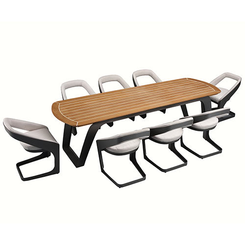 COMEDOR ONDA + 8 SILLAS HIGOLD BY PININFARINA (30% DSCTO PEDIDO EXCLUSIVO HASTA EL 20-10-25)