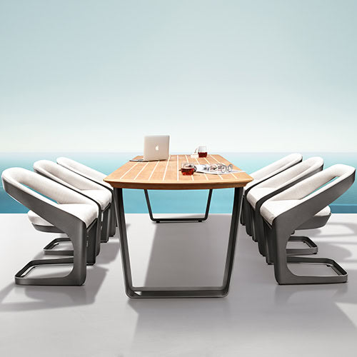 COMEDOR ONDA + 8 SILLAS HIGOLD BY PININFARINA (30% DSCTO PEDIDO EXCLUSIVO HASTA EL 20-10-25)