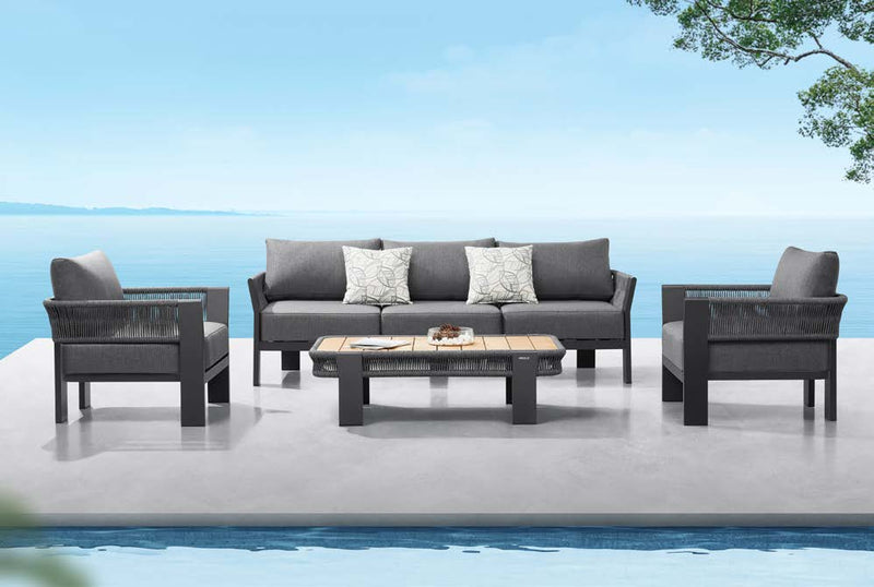 LIVING BORROMEO BLACK DE 04 PIEZAS  "HIGOLD" (35% DSCTO)