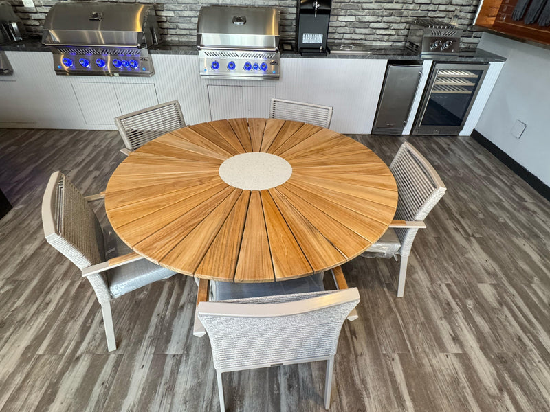 COMEDOR FRANCIA +05 SILLAS BOSTON "CAVANNI" ( ULTIMO STOCK ENTREGA INMEDIATA - 25% DSCTO)