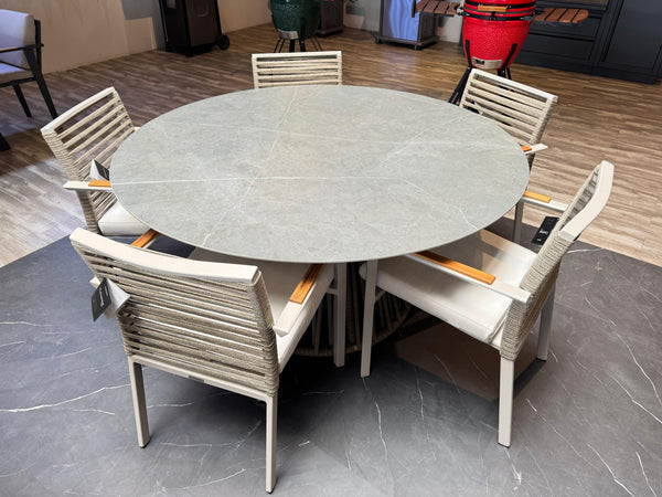 COMEDOR + 5 SILLAS BOSTON CAVANNI (40% DSCTO - ULTIMO STOCK)
