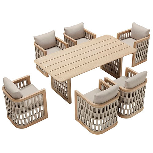 COMEDOR + 6 SILLAS RIVA HIGOLD (30% DSCTO PEDIDO EXCLUSIVO HASTA EL 20-10-25)
